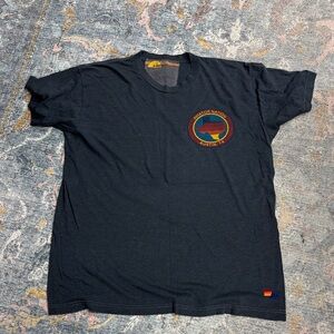 Aviator Nation heathered blue tee